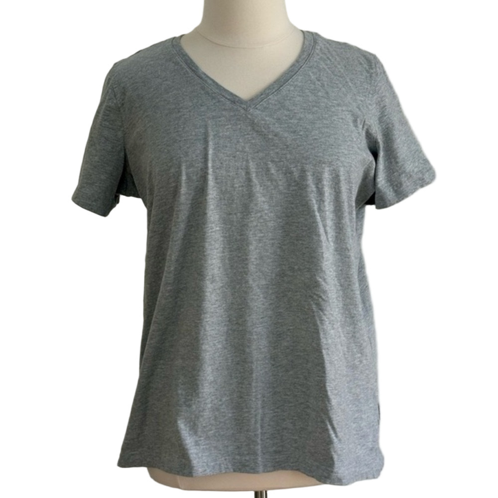 All-American Classic Gray V-Neck Women's Tee size 1x - Picture 1 of 6